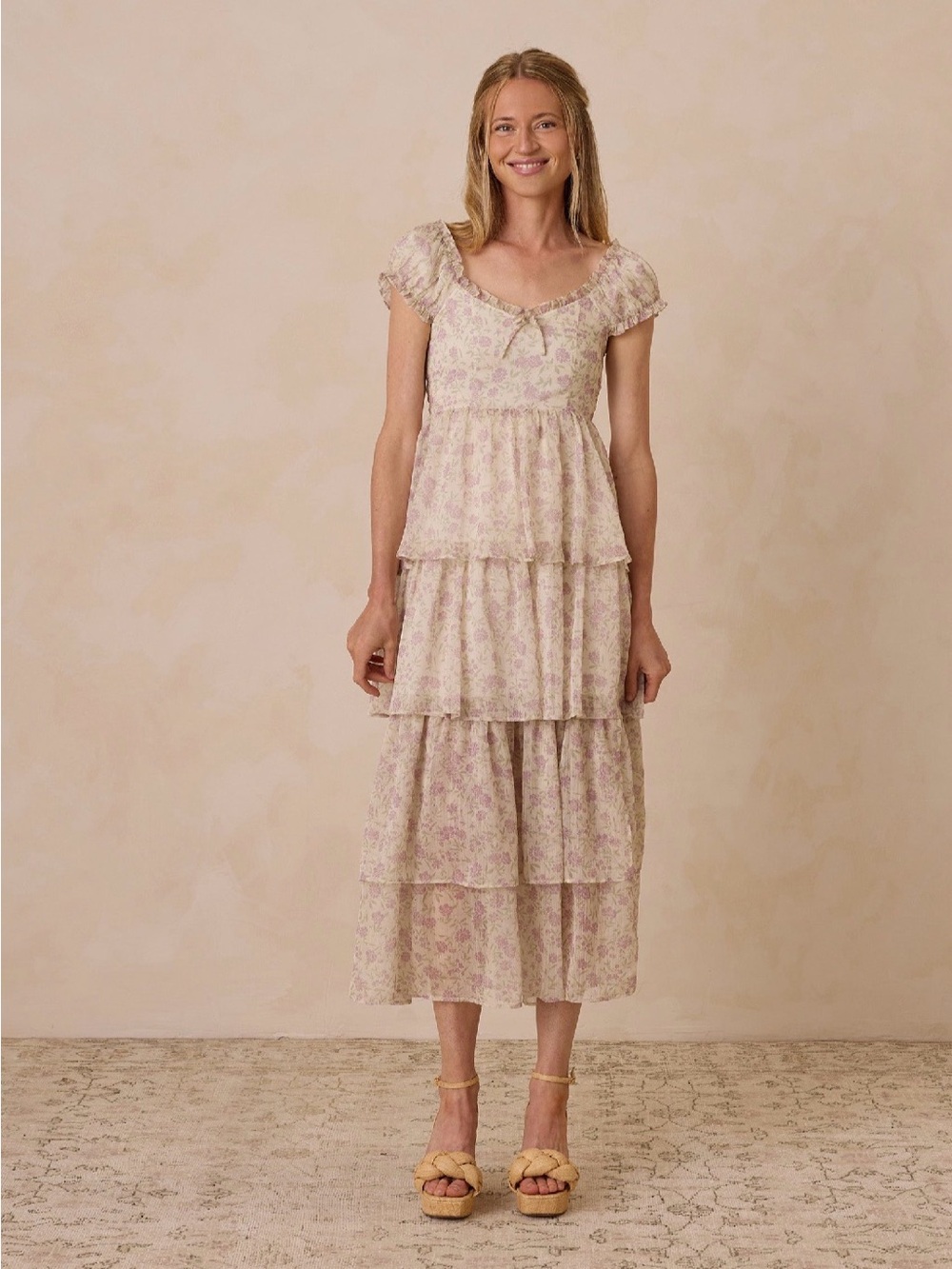 Noralee - Women’s Capri Dress - Lavender Fields